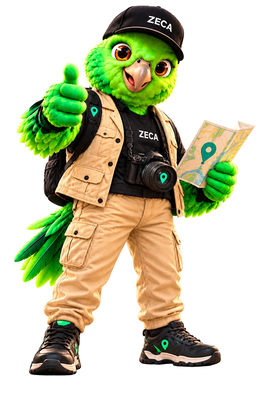 Zeca principal, mascote do guia